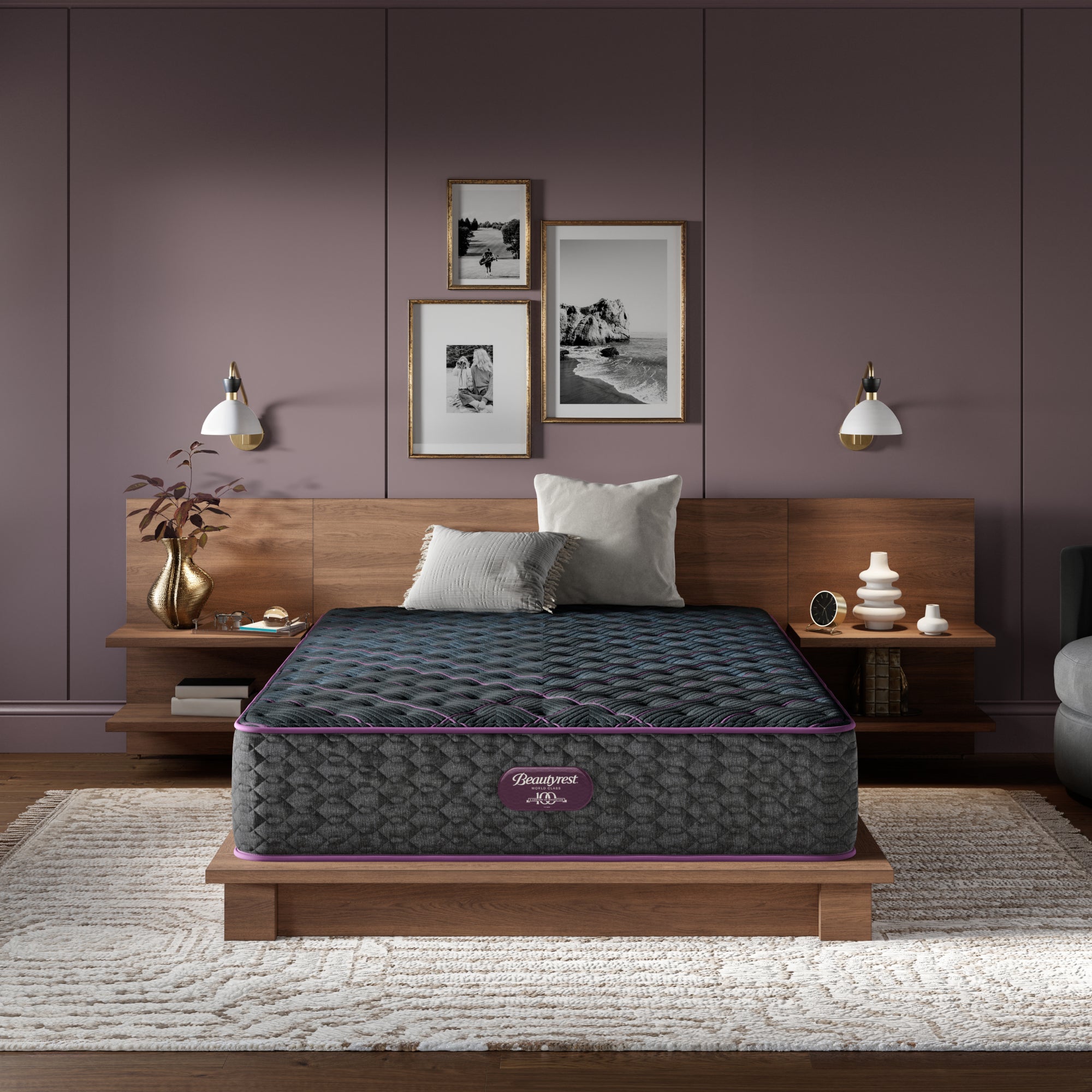 Beautyrest World Class mattress in a bedroom