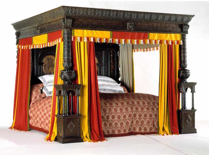 The carved Great Bed of Ware