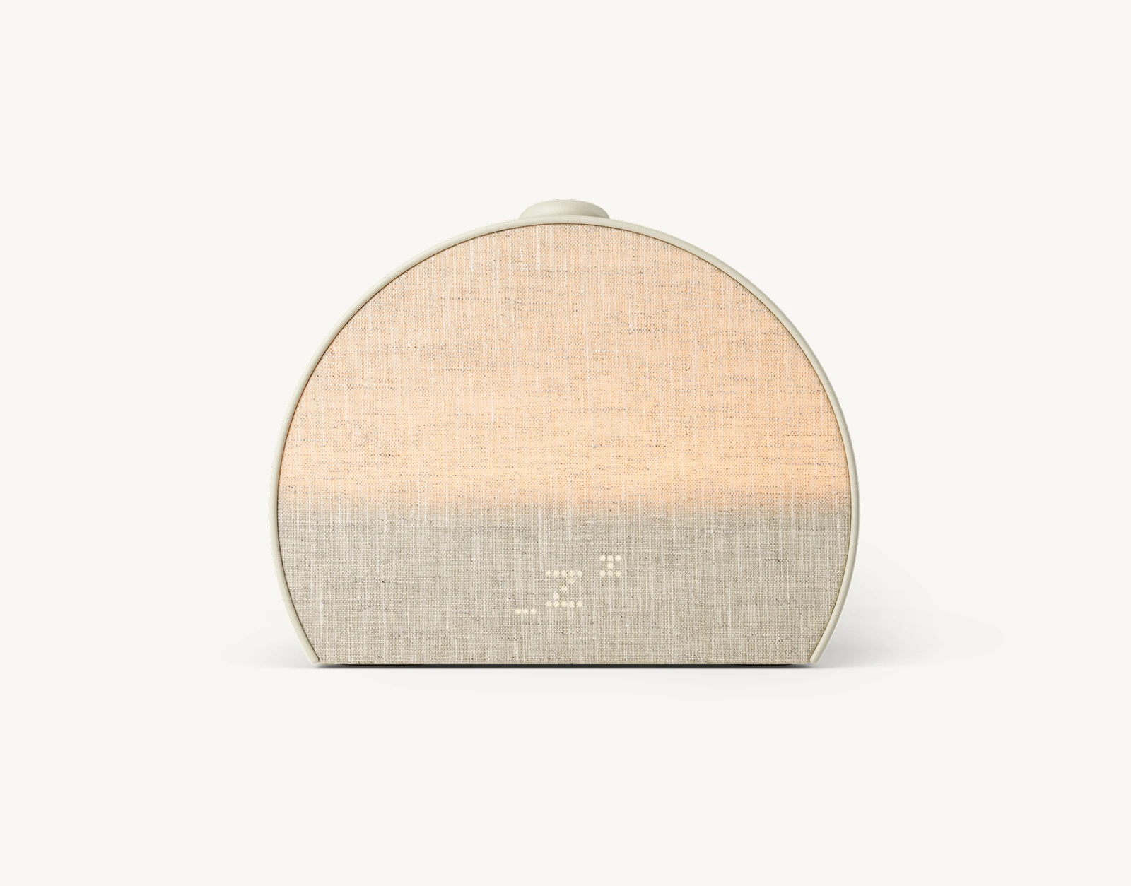 Hatch Sleep Clock in Putty with sunrise light and clock display