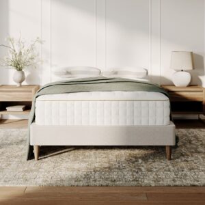 Naturepedic EOS Classic mattress on a bed frame