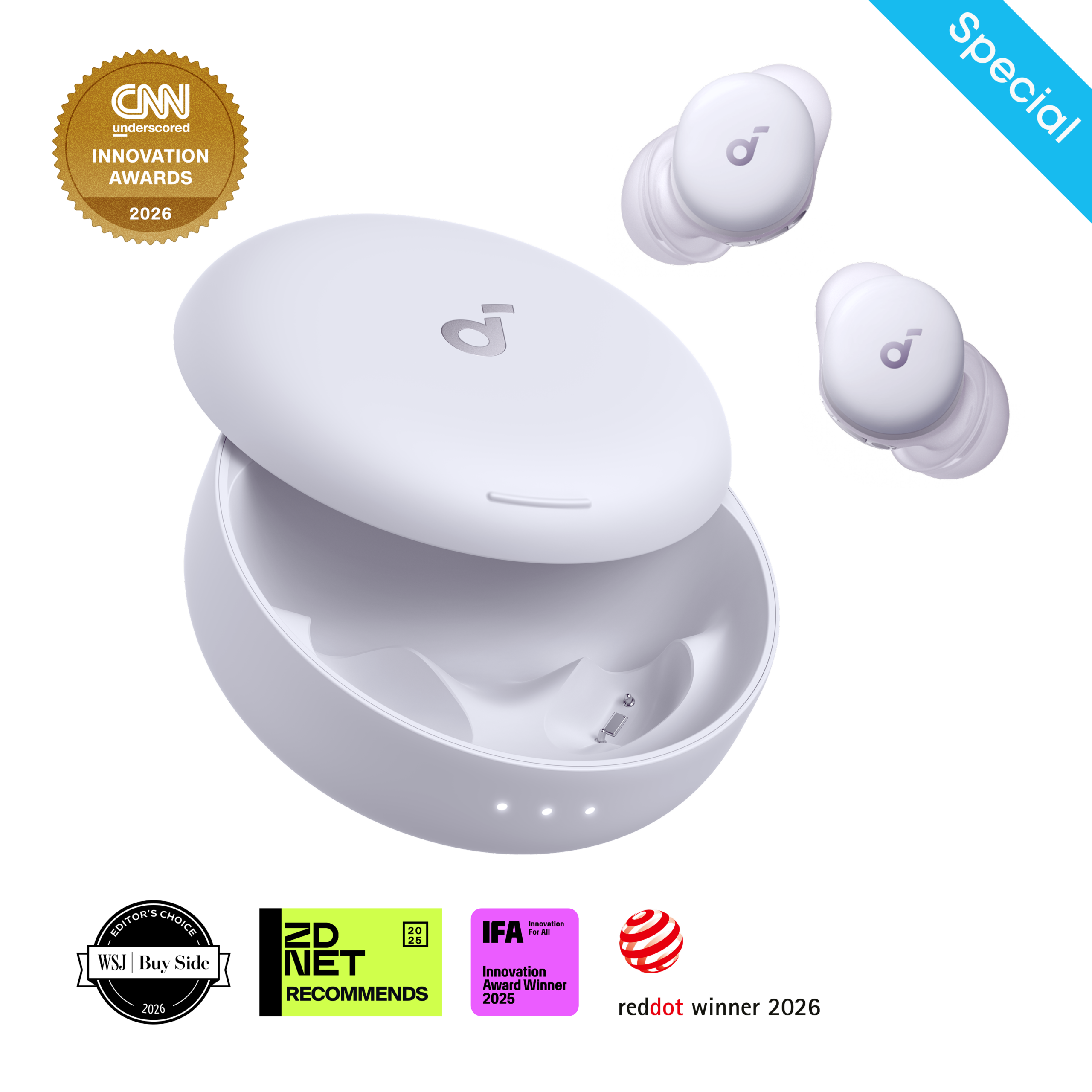 Soundcore Sleep A30 sleep earbuds and charging case