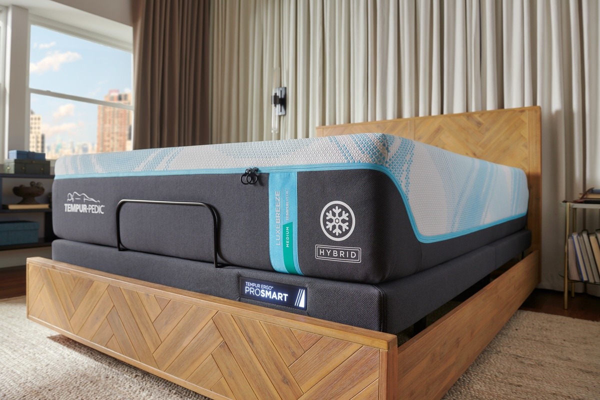 Modern Tempur-Pedic mattress using memory foam