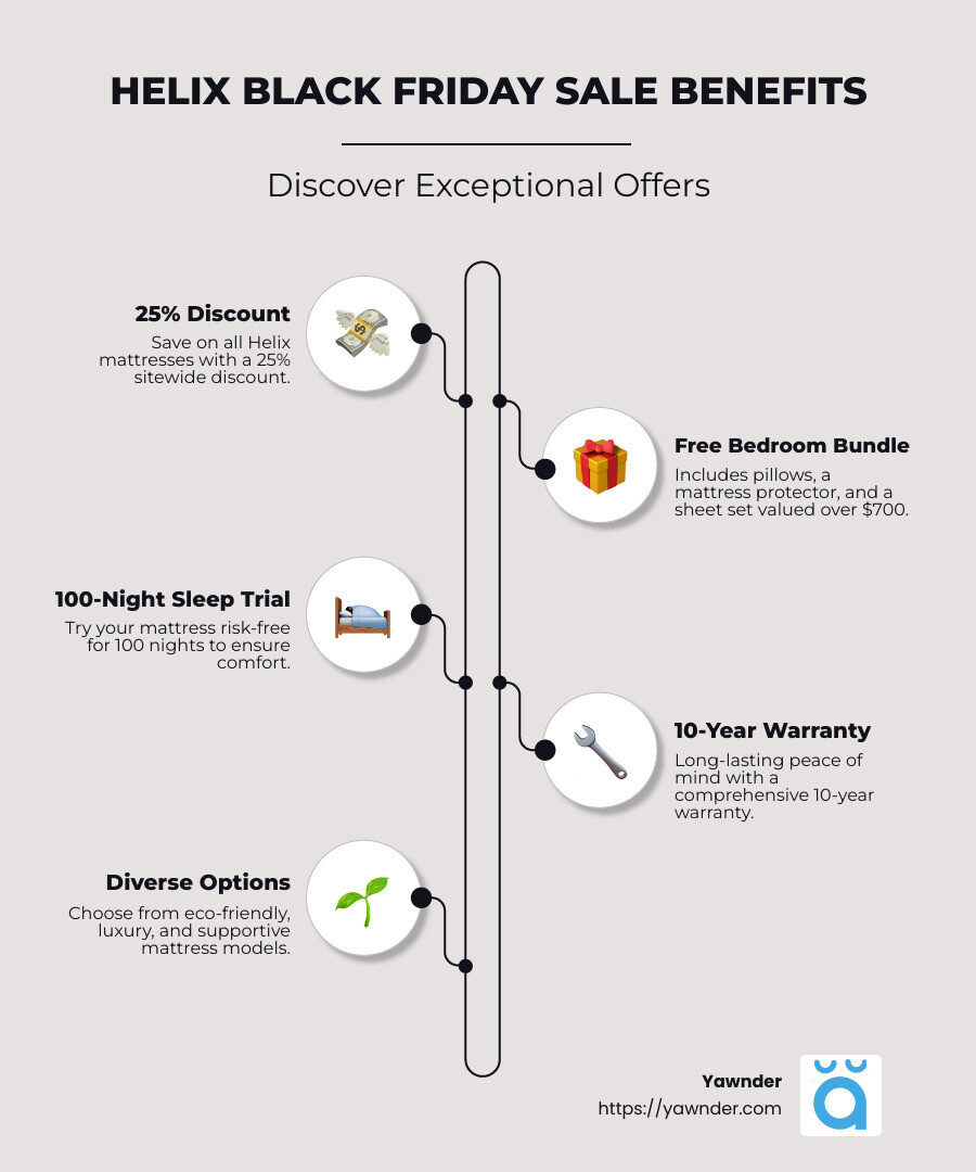Helix Black Friday sale overview infographic