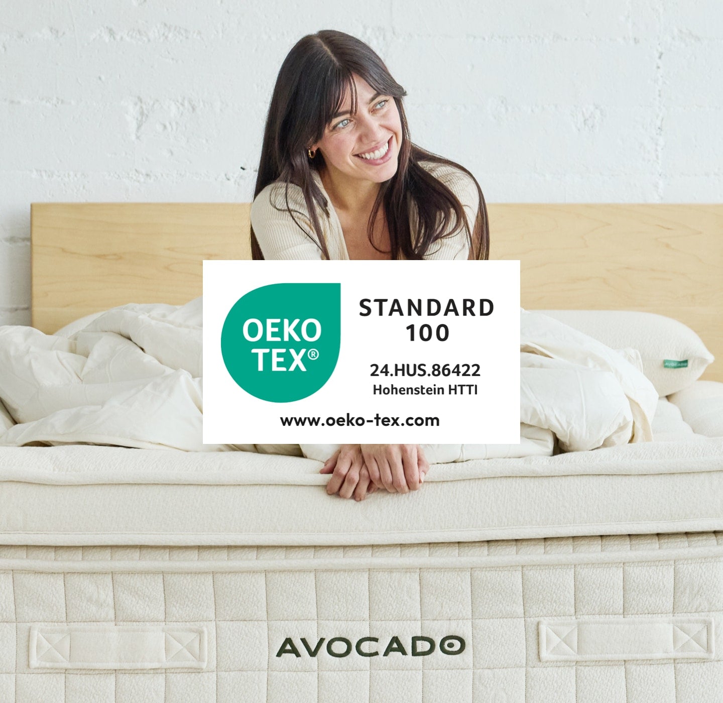 Avocado Luxury Organic Mattress is OEKO-TEX® STANDARD 100 Certified