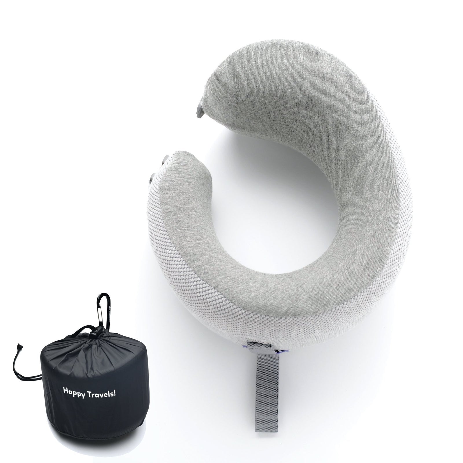 Cushion Lab Cloud Cradle travel pillow, sculpted memory foam with chin and side support