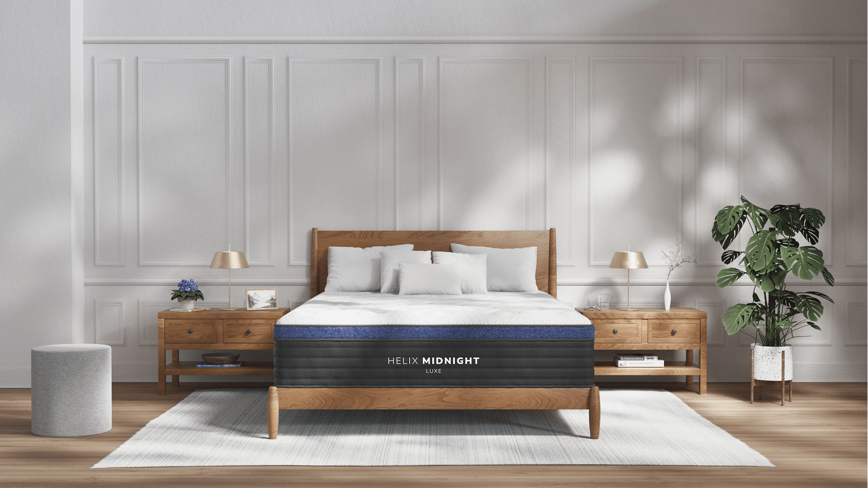 Helix Midnight Luxe lifestyle bedroom scene