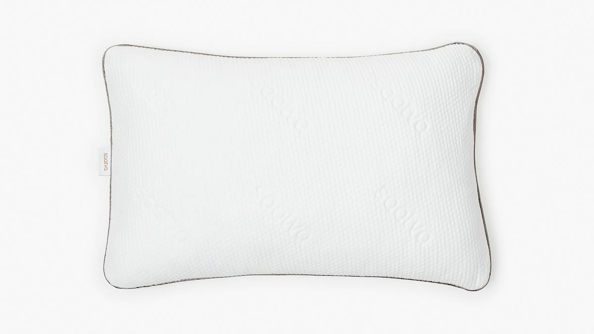 Saatva Memory Foam Pillow with shredded gel-infused memory foam fill