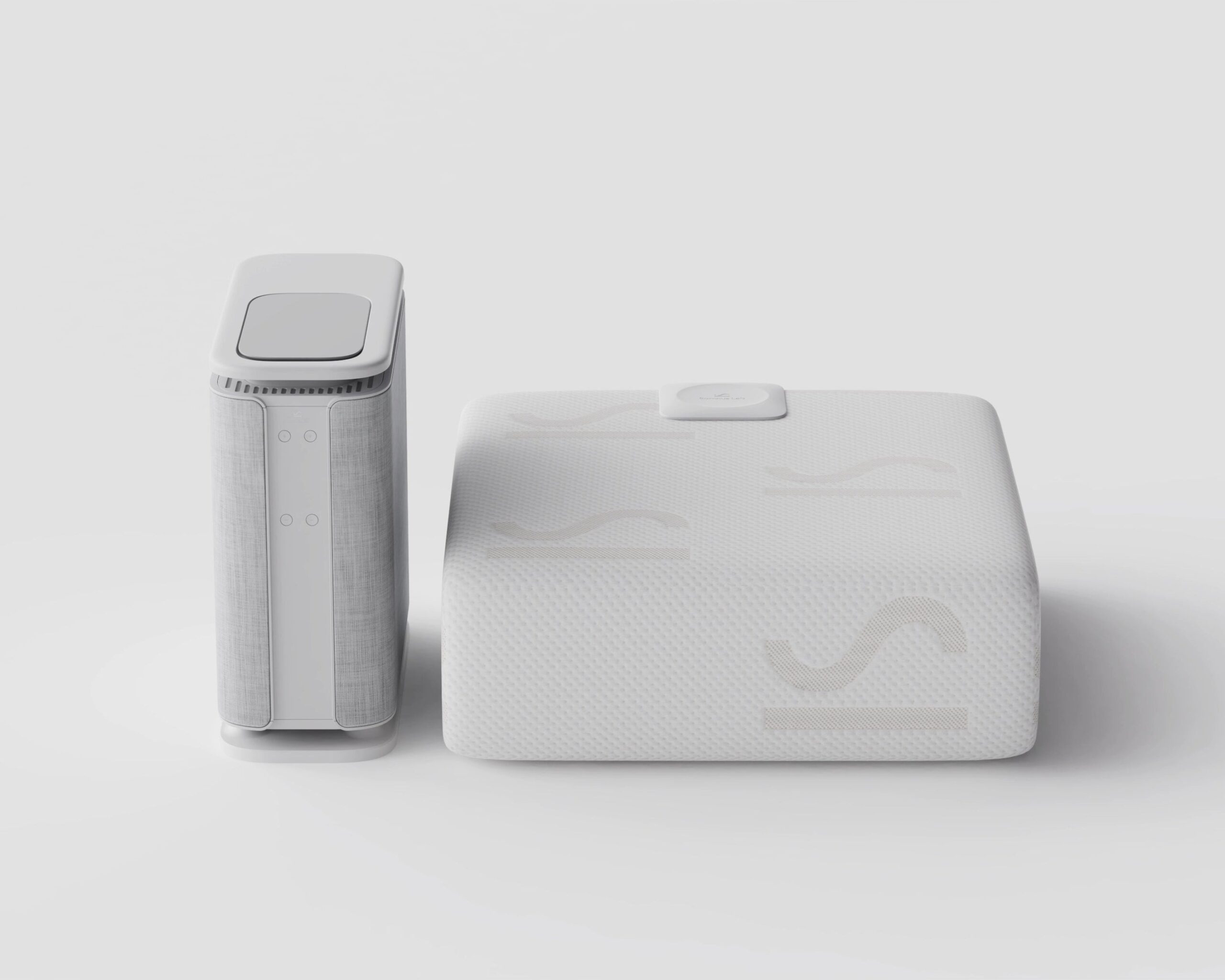 Somnus Lab Sleep Pad with its bedside base unit