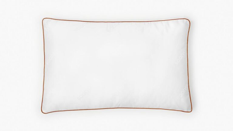 Saatva Latex Pillow with a latex core and down-alternative outer layer