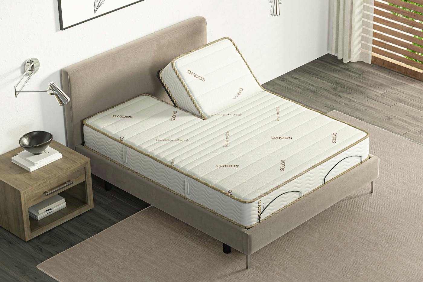 Top surface of the Zenhaven organic cotton mattress cover