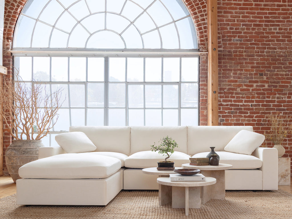 7th Avenue modular sofa in a manufacturer room setting