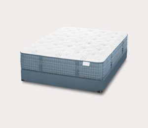 Aireloom Streamline Firm mattress with quilted top and blue side panels