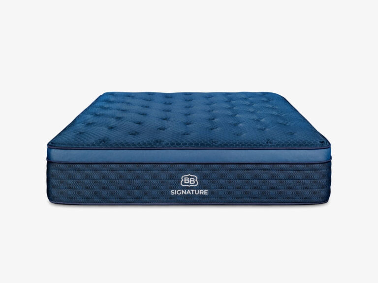Brooklyn Bedding Signature Hybrid mattress with a blue quilted top