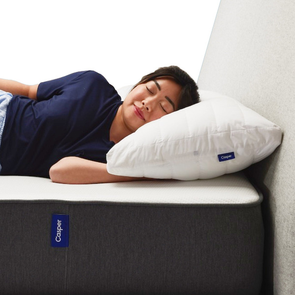 Side sleeper resting on Casper Select Pillow