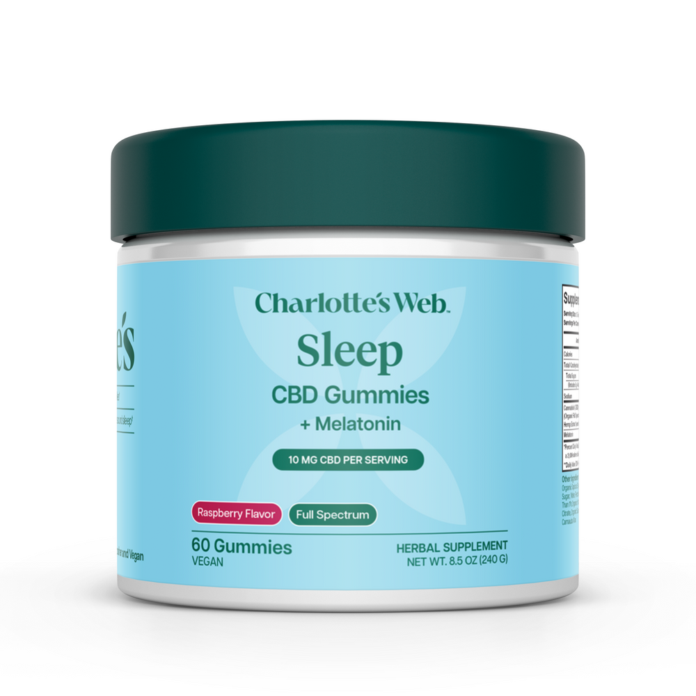 Charlotte’s Web Sleep CBD Gummies with melatonin, 60-count jar