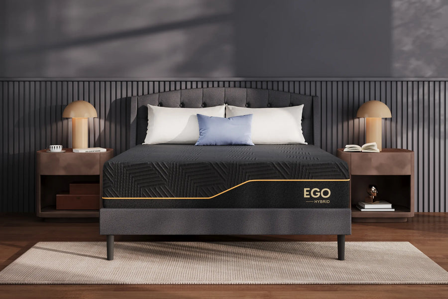 EGOHOME Black Hybrid 14-inch mattress, manufacturer photograph