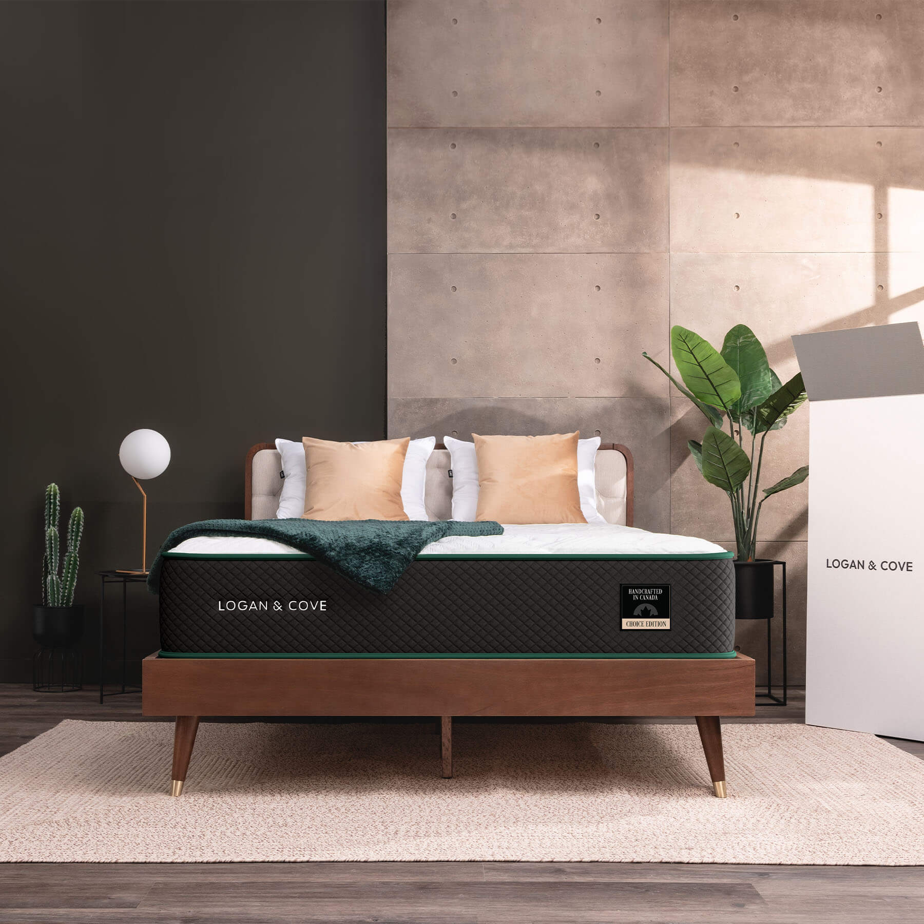 Current Logan and Cove Choice hybrid mattress, manufacturer image