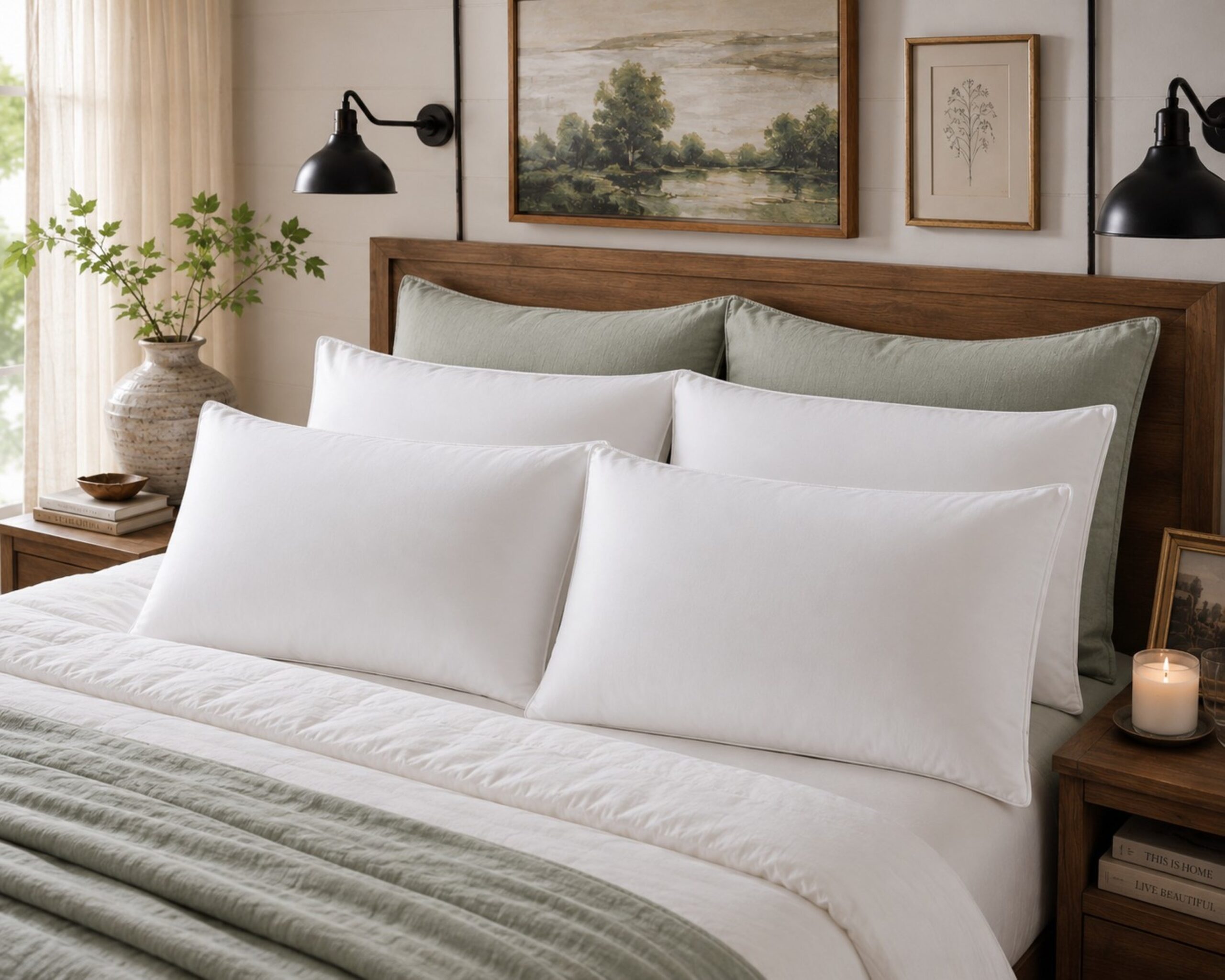 Down Decor 330TC Sateen Down Alternative Pillow detail
