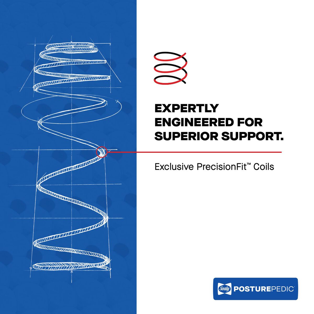 Sealy PrecisionFit coil support technology