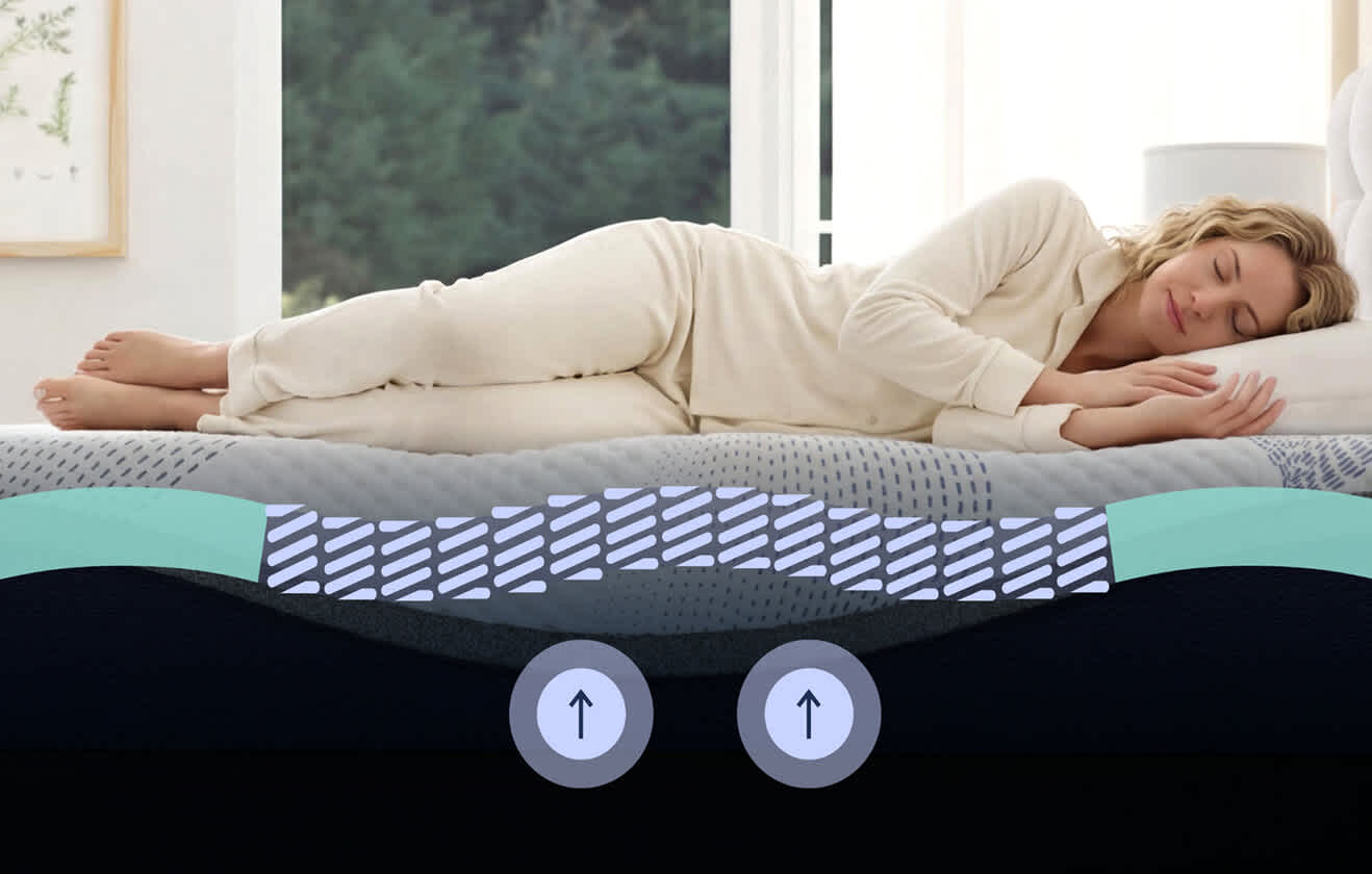 Sleep Number ComfortNext collection in a manufacturer lifestyle photograph