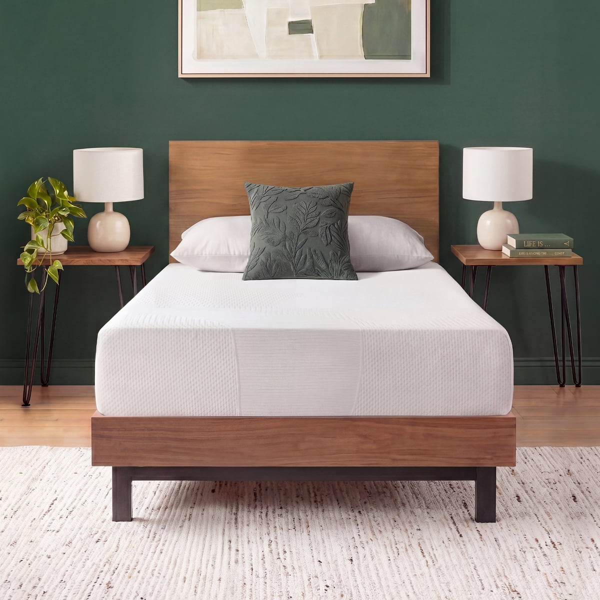 Zinus Spa Sensations 8-inch mattress shown in Walmart product photography