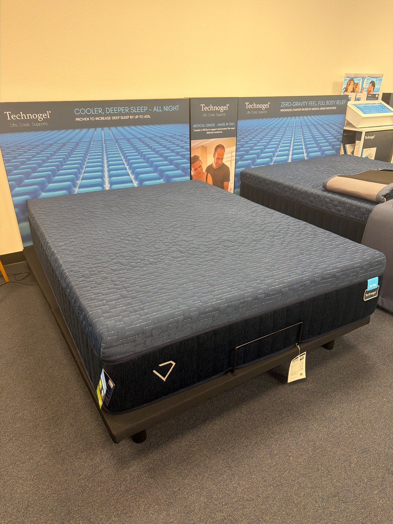 Technogel Pro Foam (Firm) Featured photo — bare mattress on a base