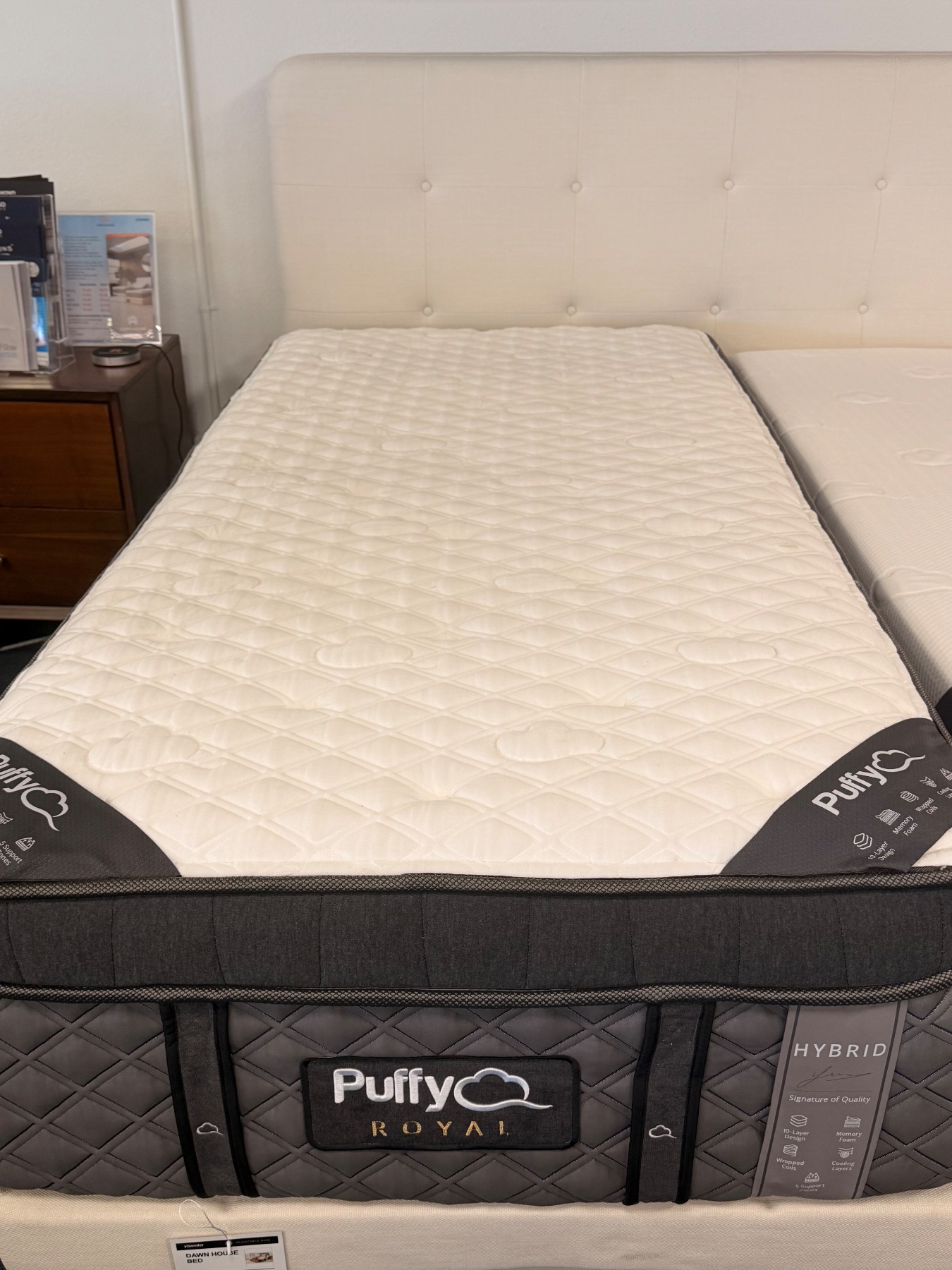 Puffy Puffy Royal Featured photo — bare mattress on a base
