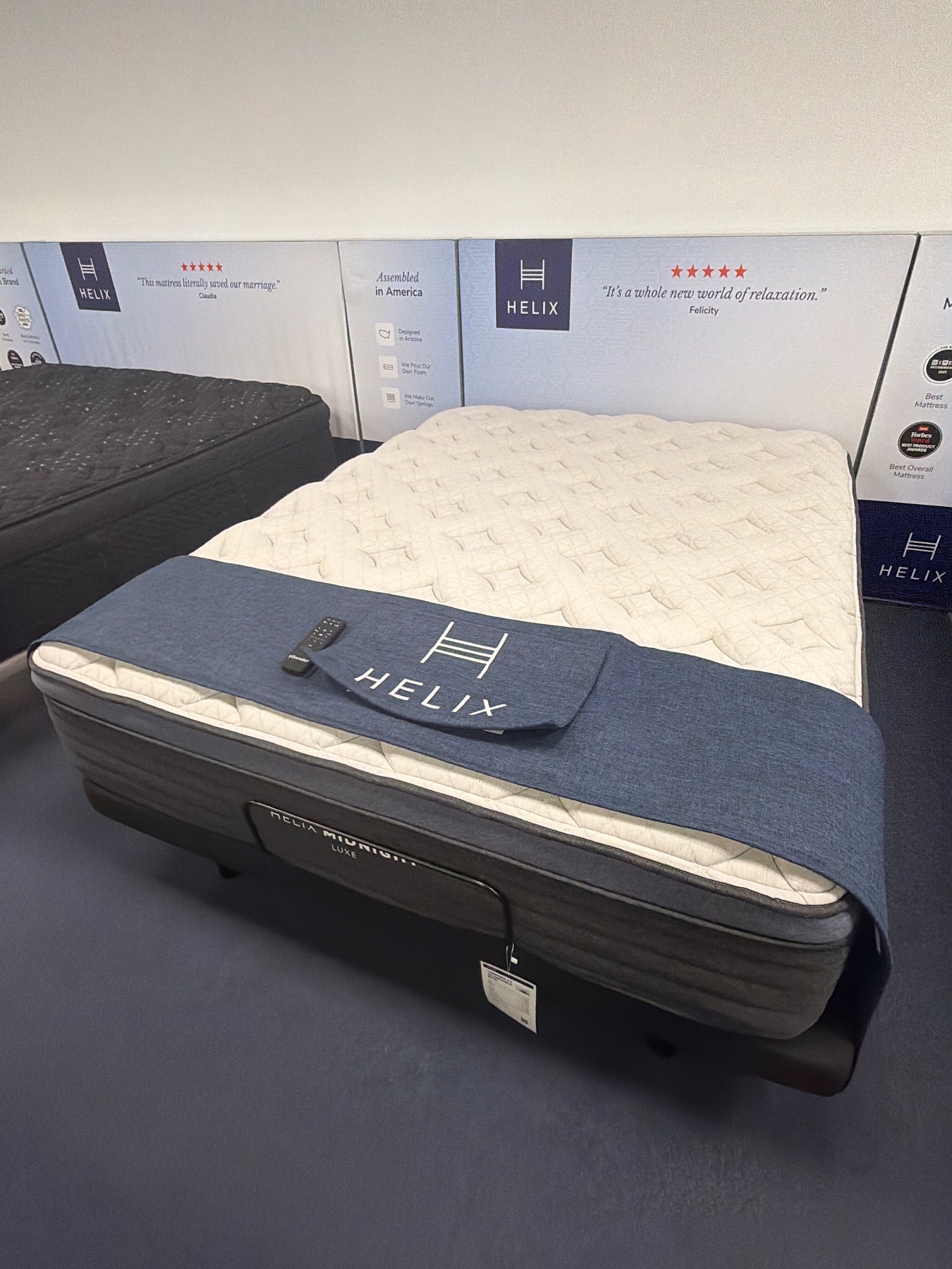 Helix Helix Midnight Luxe Featured photo — bare mattress on a base